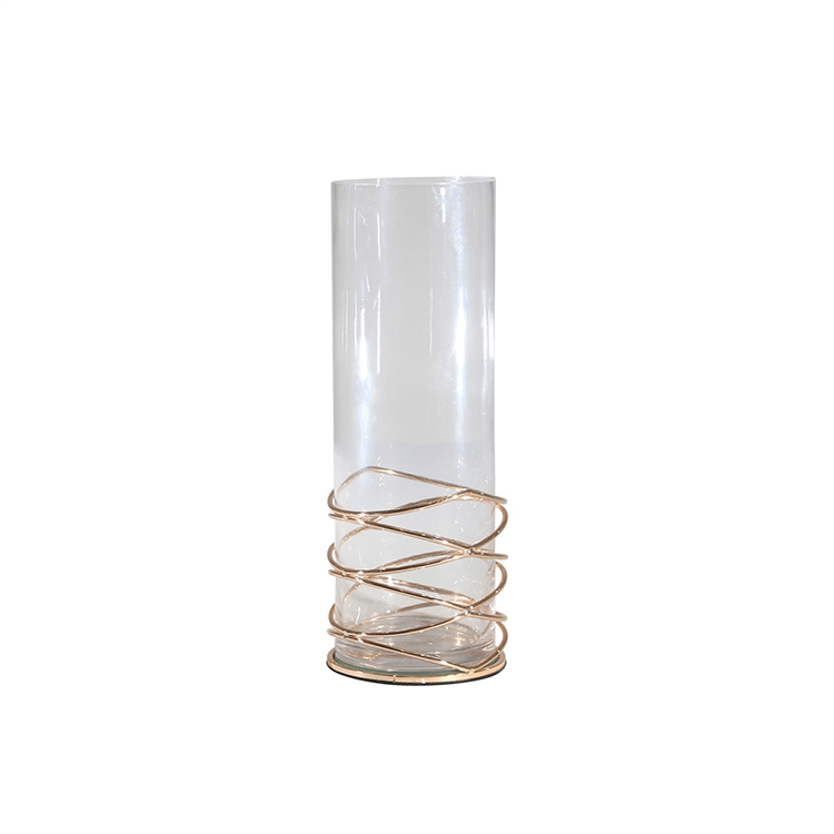 Porta vela con lazo oro  II