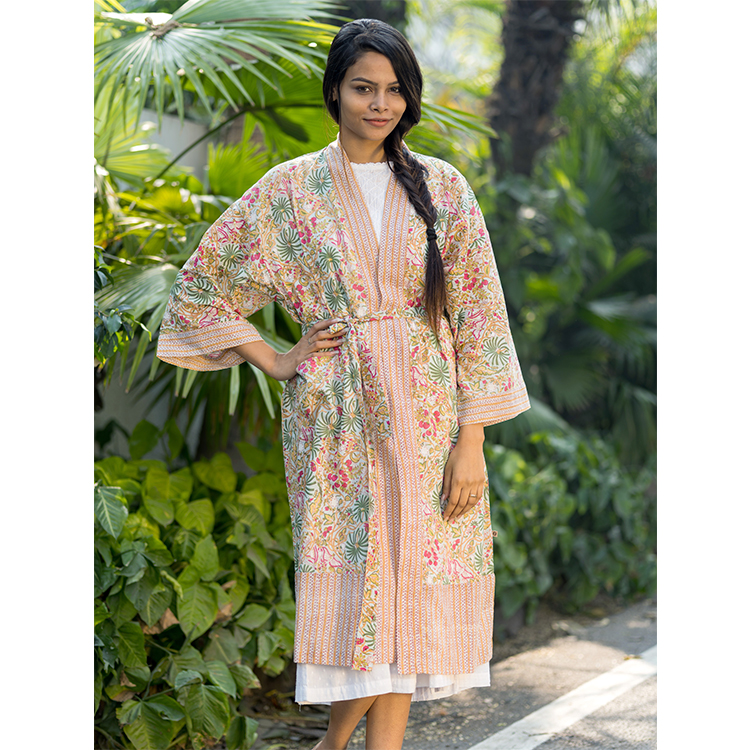 Kimono Palm Aqua