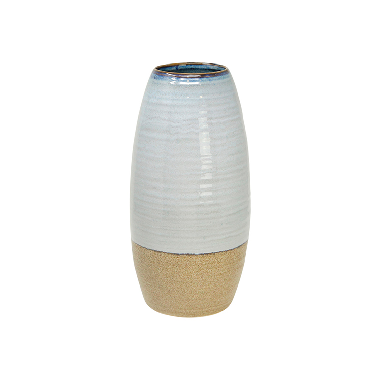 Jarrón Decorativo de Cerámica | Color Blanco Tamaño Grande